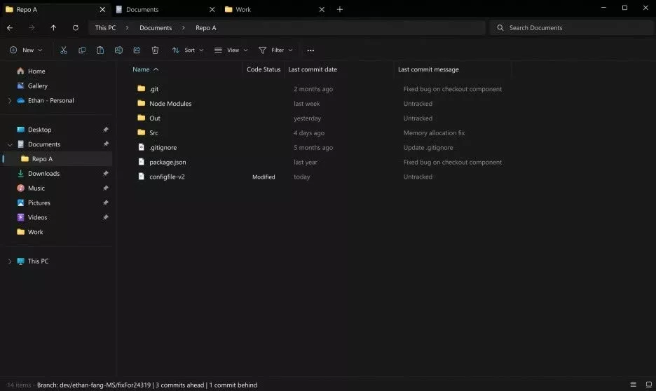 L'Explorateur de fichiers Windows 11 ajoute la prise en charge du contrôle de version, de 7z et de la compression TAR 2 LExplorateur de fichiers Windows 11 ajoute la prise en charge