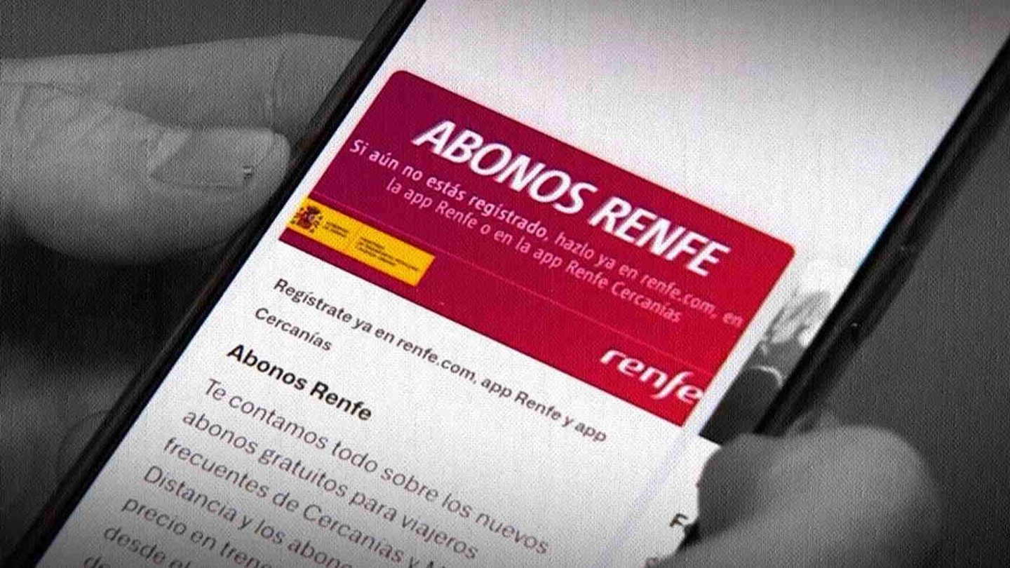 L'application Renfe ne fonctionne pas: quels problèmes surviennent généralement et comment les résoudre 5 Téléphone avec un abonnement gratuit de Renfe à l'écran