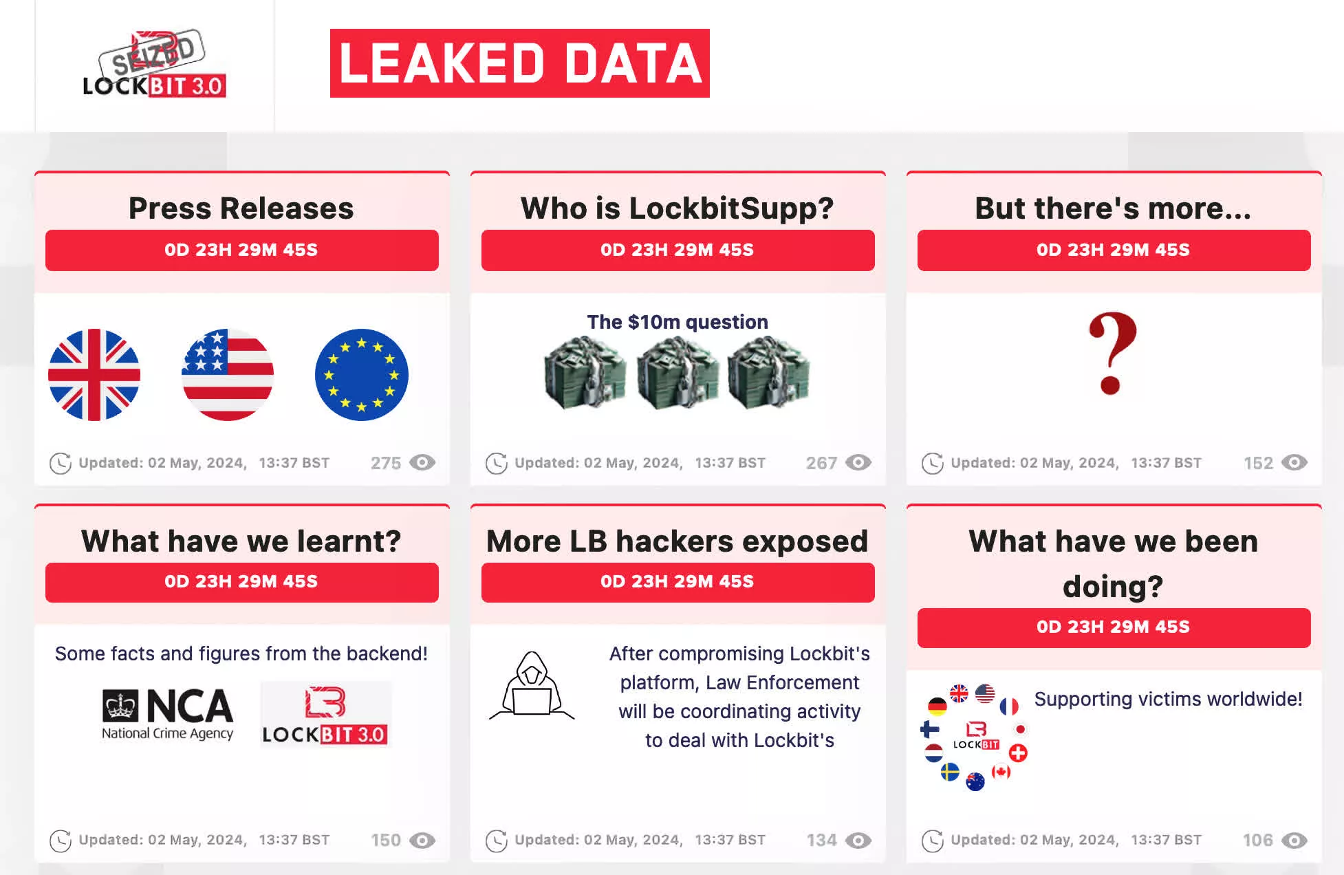 Le FBI et la NCA ont usurpé le site saisi de Lockbit pour une raison... 2 Le FBI et la NCA ont usurpe le site saisi
