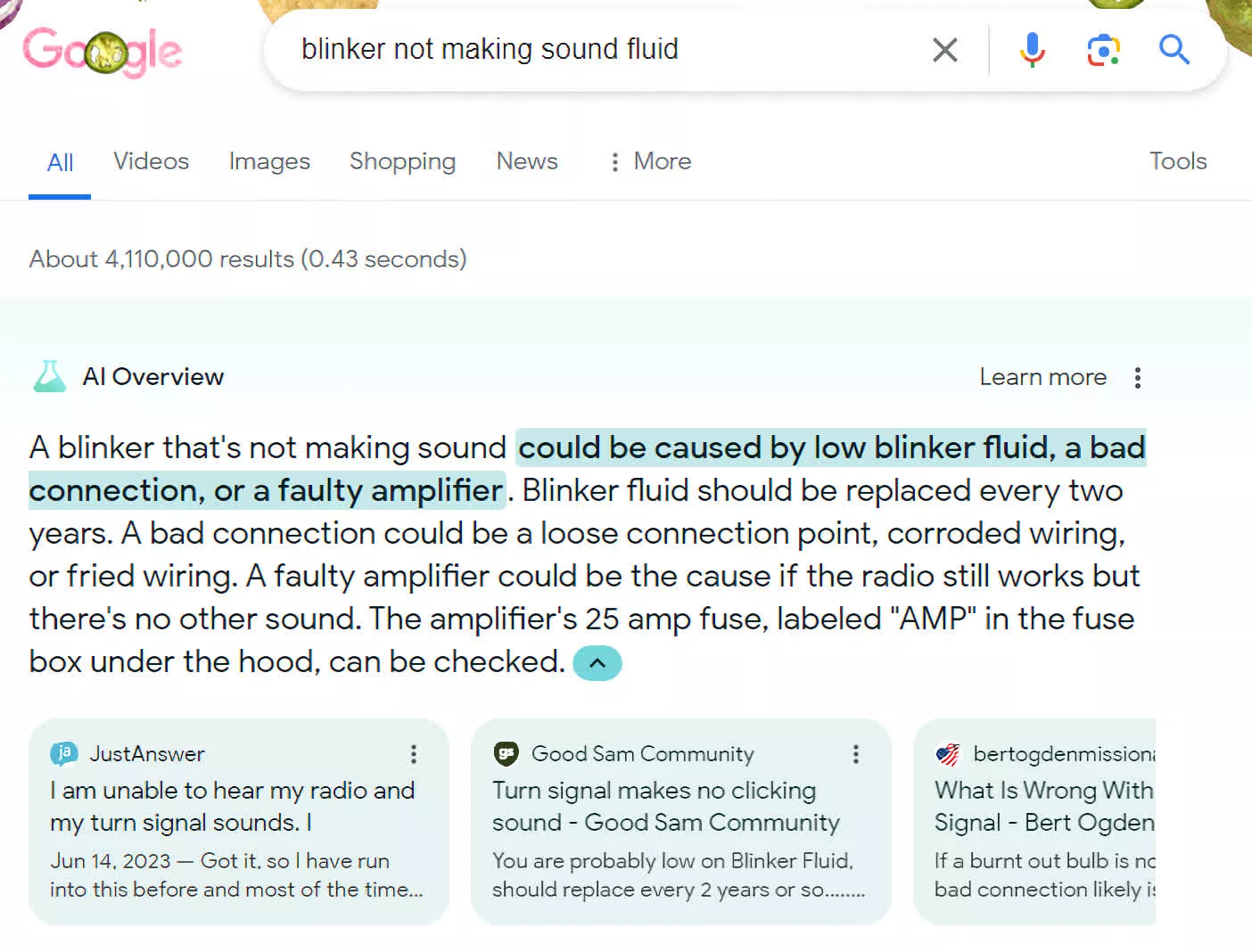 Les aperçus de l'IA de Google utilisent de terribles sources d'informations pour vous donner de terribles réponses 2 Les apercus de lIA de Google utilisent de terribles sources