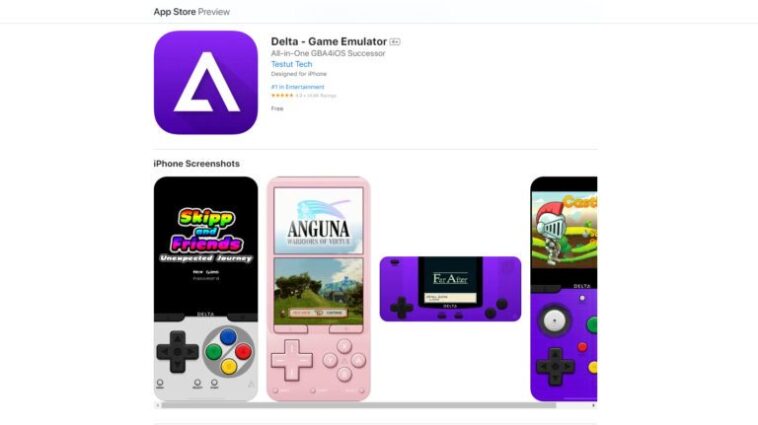 L'iPhone devient GameBoy: Premiers émulateurs pour appareils Apple 1 Delta Emulator NES SNES N64 GameBoy Nintendo