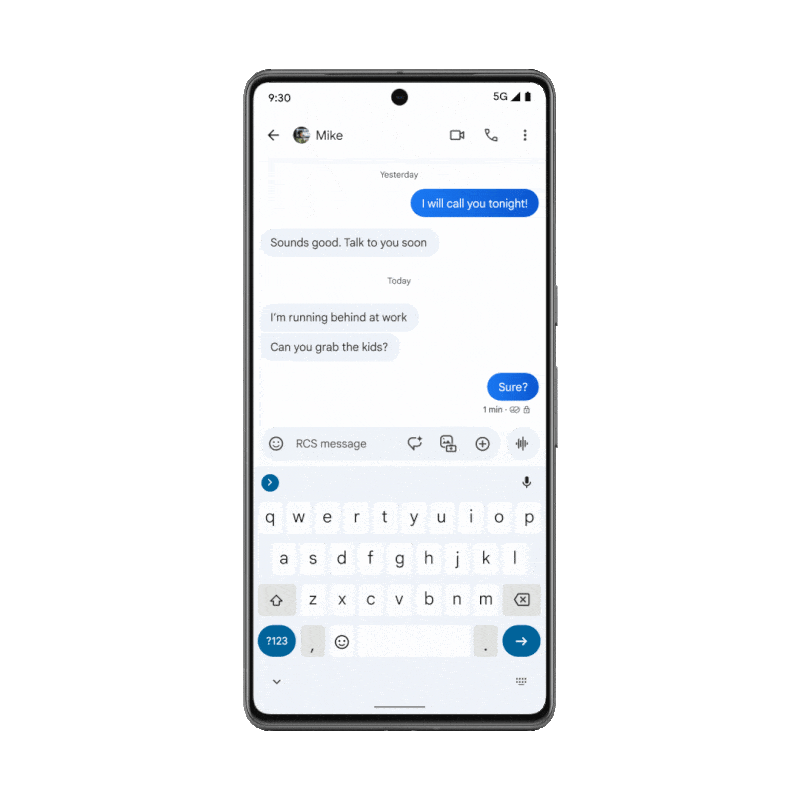 Maintenant vous pouvez aussi éditer les messages RCS que vous envoyez sur Android 3 Google RCS messages édition Android