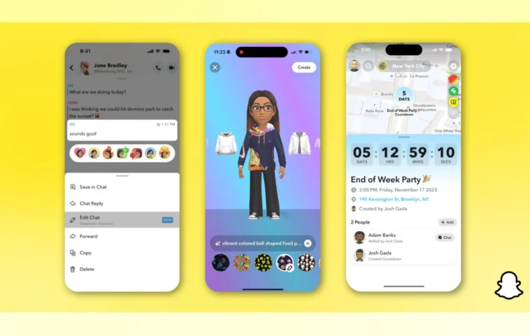 Snapchat: Modifier les messages, réactions aux messages et bien plus encore bientôt 1 snapchat to get edit chat feature