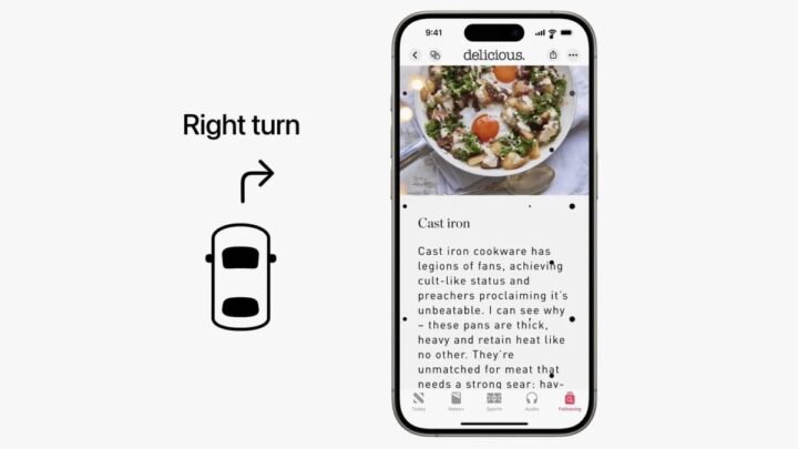 Quand vous conduisez, êtes-vous malade en regardant votre téléphone ? Apple va résoudre ce problème 2 Image de la nouvelle fonctionnalité Apple Accessibility Vehicle Motion Cues