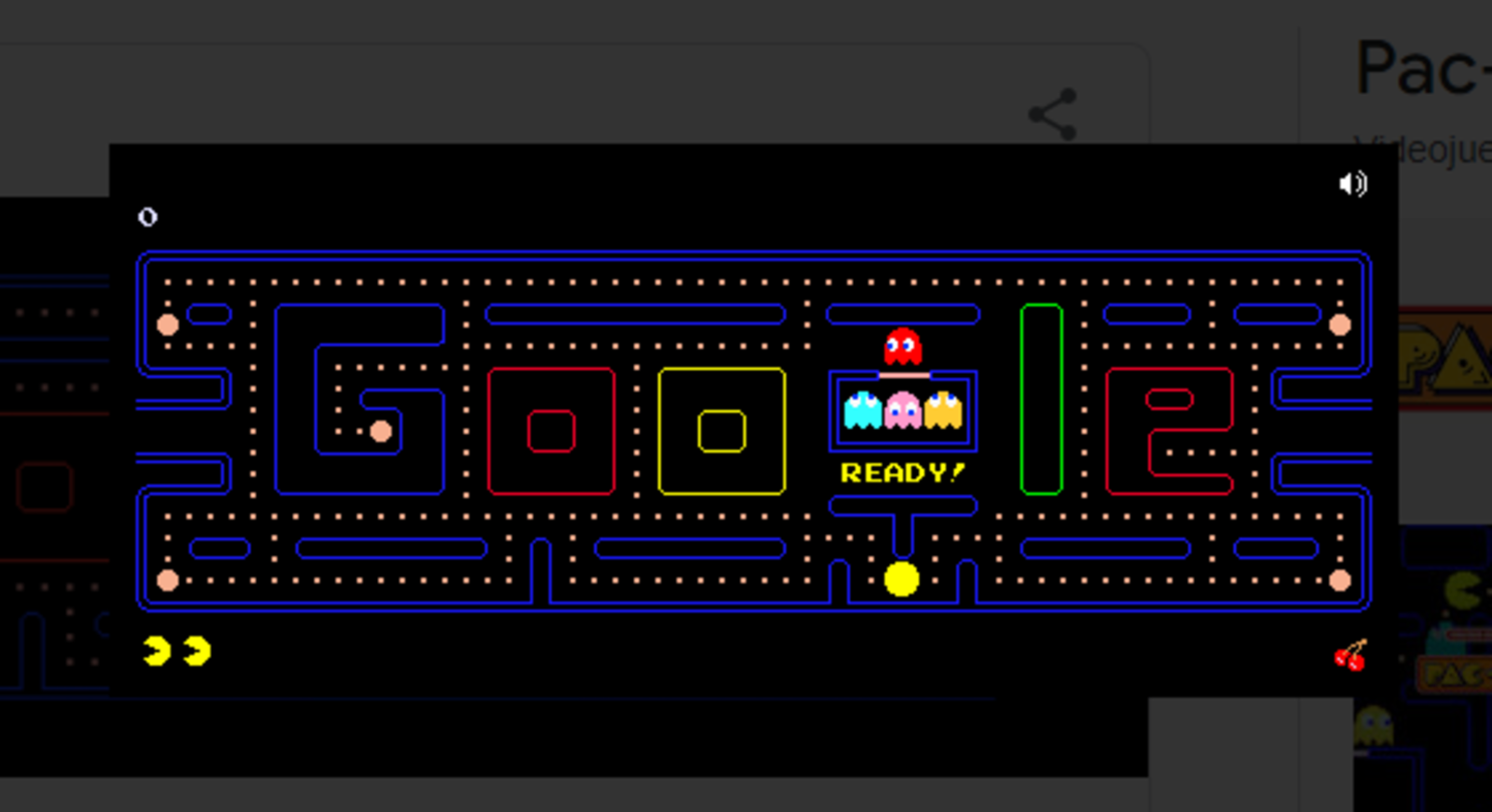 Tous les jeux secrets cachés par Google : liste complète 3 Jeu Pacman de Google