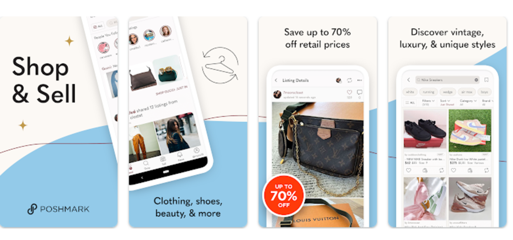4 applications similaires à Vinted pour vendre des vêtements en ligne 4 Imágenes de la app Poshmark