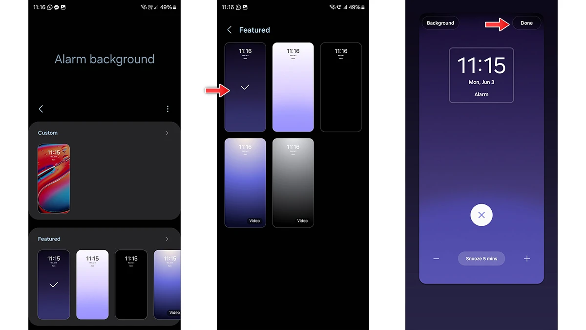 Comment personnaliser les arrière-plans des alarmes sur les téléphones Samsung Galaxy