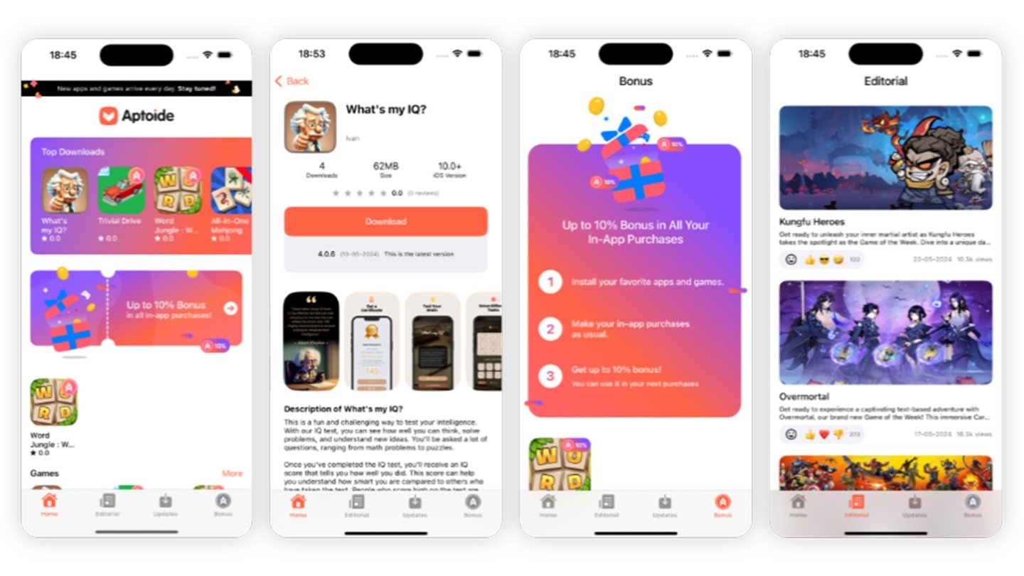 Aptoide, le store d'applications mythique alternatif à Google Play, arrivera également sur iOS 3 Aptoide, la mythique boutique d'apps alternative à Google Play, arrivera aussi sur iOS
