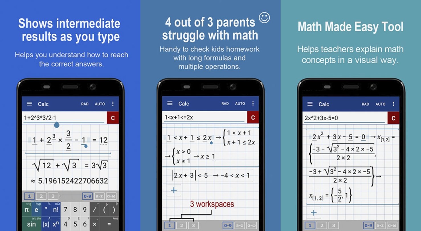 Les 5 meilleures applications de calculatrice scientifique et avancée pour Android 3 Calculatrice Graphique + Math