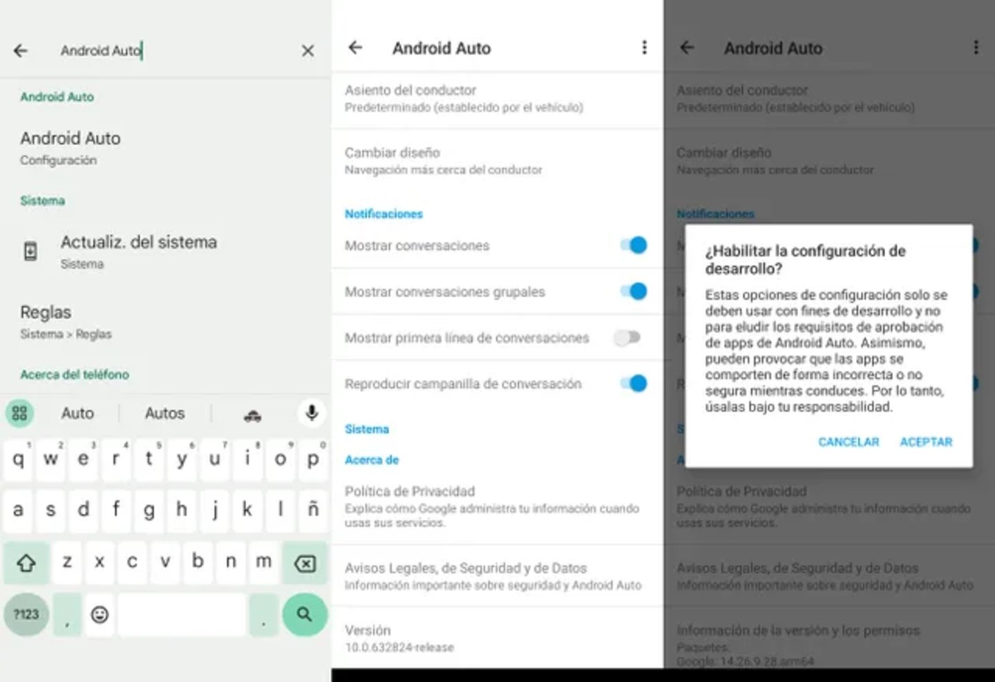 Étapes pour activer le Mode Dieu d'Android Auto
