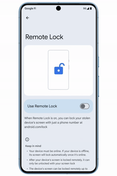 Protection contre le vol sur Android, les tests commencent ! Brésil a été choisi par Google 4 Google proteção modo ladrão roubo