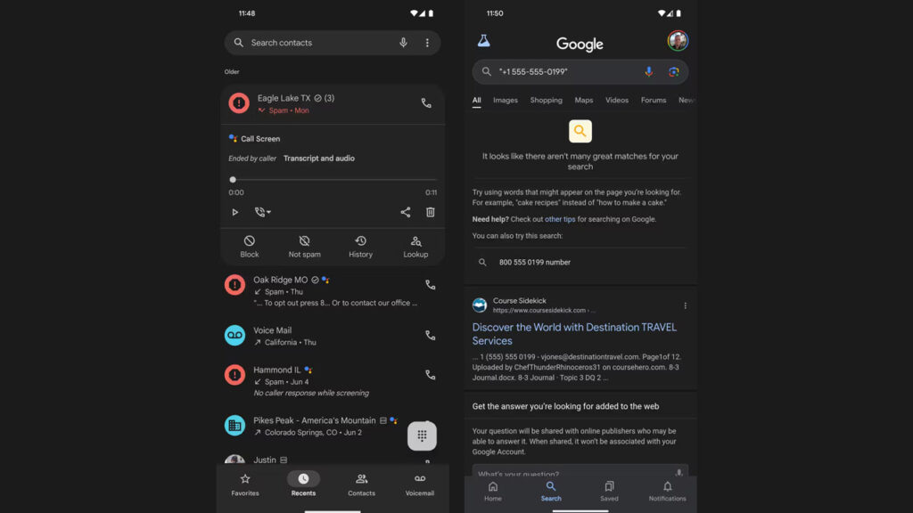 Qui vous a appelé ? Android vous aidera à identifier les appels sans numéro 3 Android appel numéro Google smartphones
