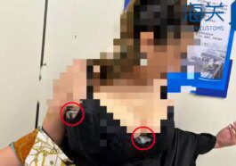 Smuggler goes for high score, stuffs 350 Nintendo Switch games in her bra