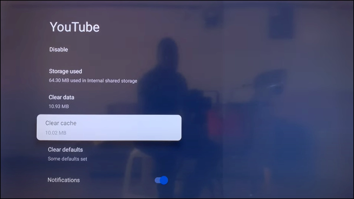 Vider le cache d'une application spécifique sur TCL Google TV