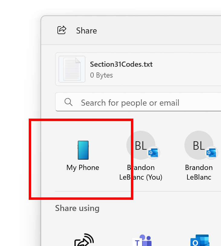 Microsoft rend encore plus simple l'envoi de fichiers de Windows vers Android 3 Windows Android Microsoft partilha ficheiros
