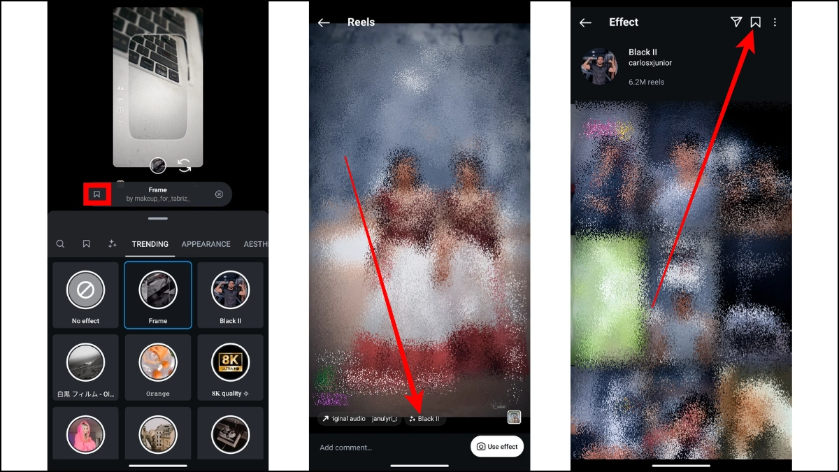 Comment rechercher des filtres sur Instagram
