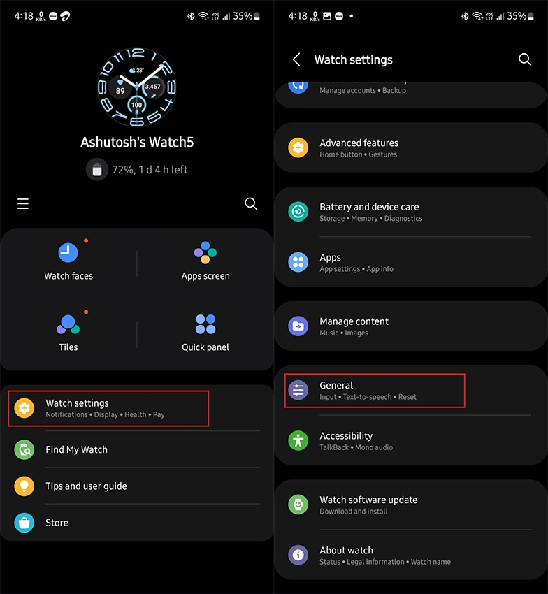 Comment réinitialiser Galaxy Watch