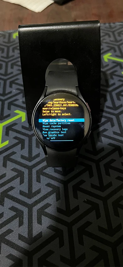 Comment réinitialiser durement Galaxy Watch