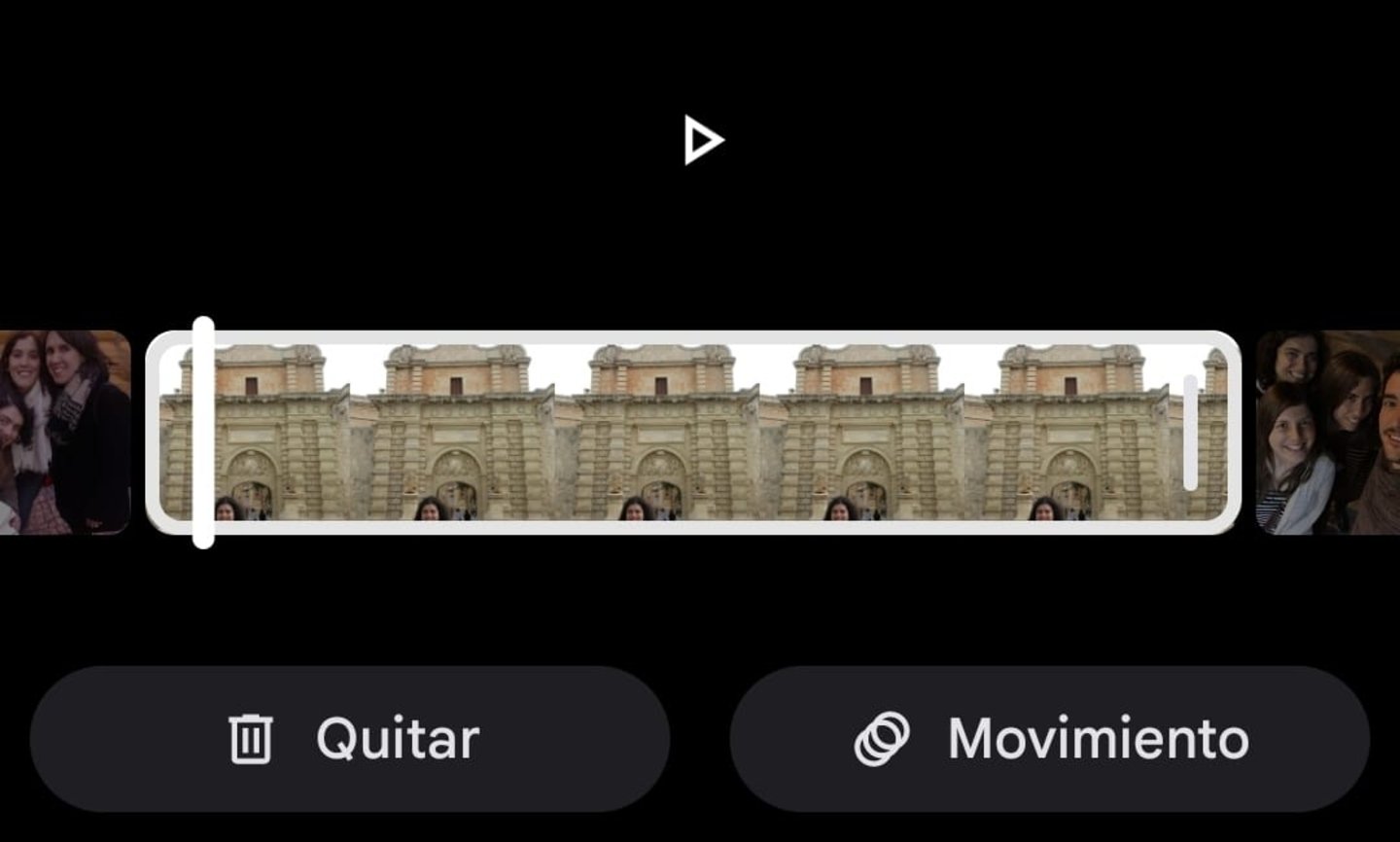 Comment faire une vidéo d'anniversaire avec Google Photos 4 Bouton pour supprimer une photo d'une vidéo