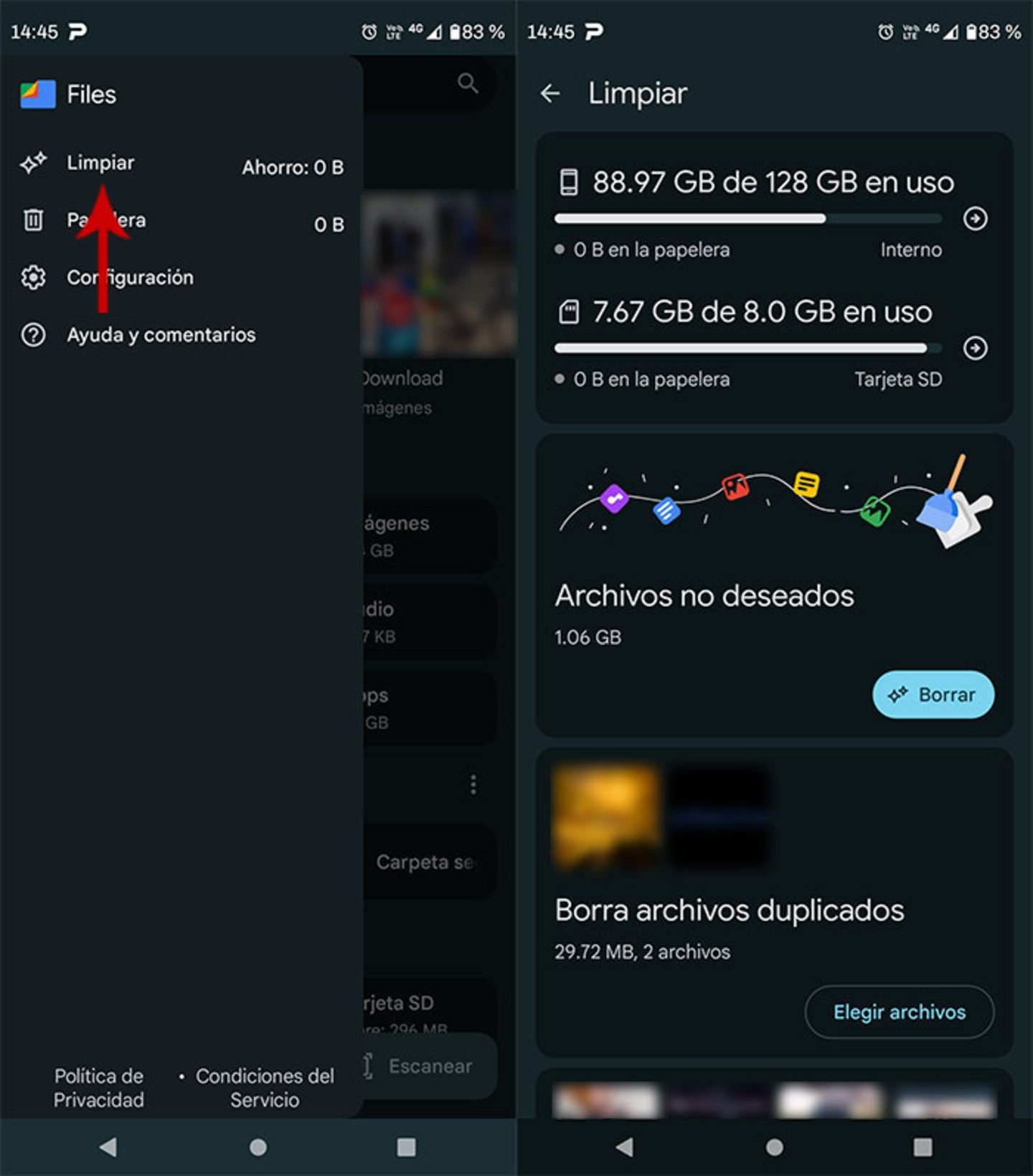 Comment savoir combien de stockage votre téléphone mobile a et combien vous en avez besoin 5 Voir le stockage du téléphone dans Google Files