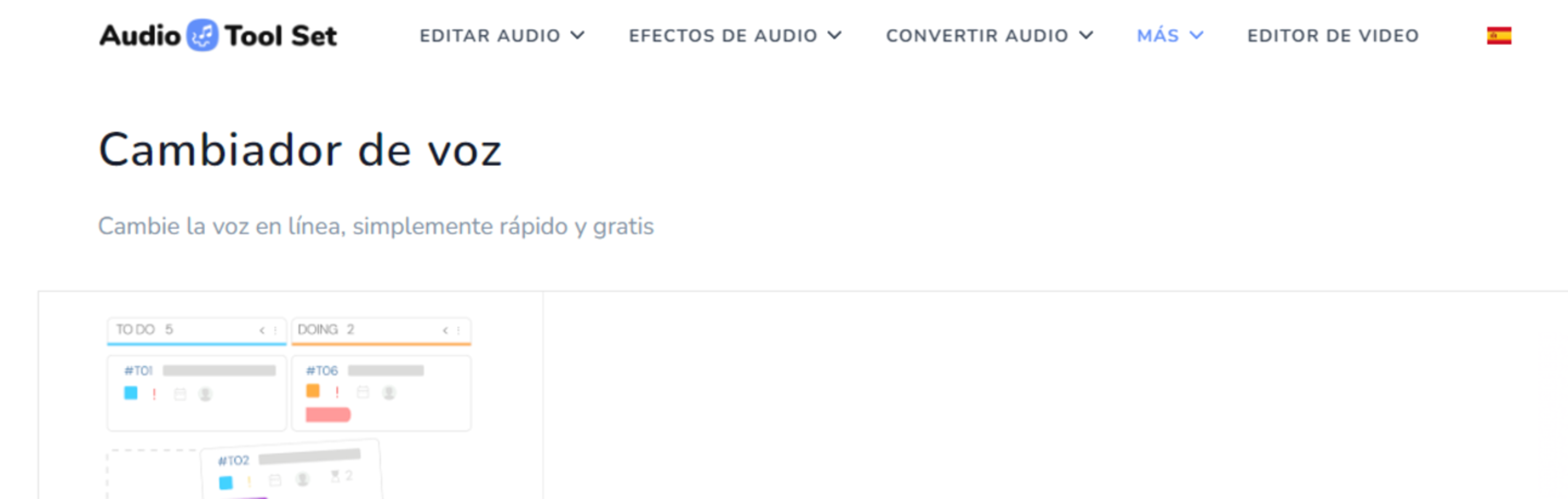 Comment fonctionne FakeYou et comment vous pouvez essayer cette IA gratuitement 6 Page d'accueil de Audio Tool Set