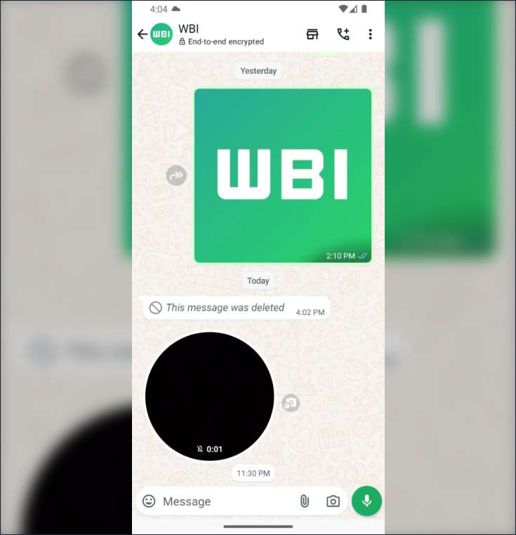 WhatsApp veut que vous utilisiez davantage les messages vidéo et sait déjà comment faire 3 WhatsApp mensagens vídeo resposta