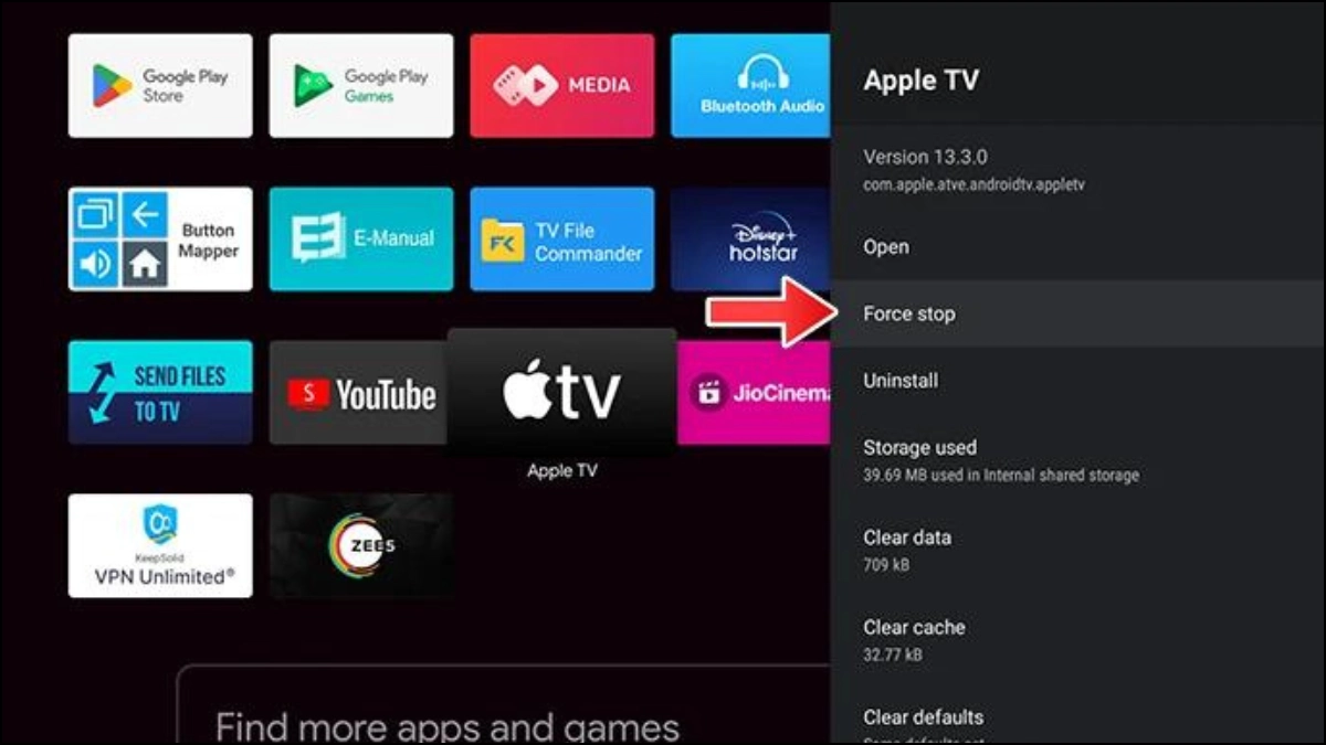 L'application ne fonctionne pas sur votre téléviseur Android ? Voici comment le réparer ! 3 Forcer l'arrêt de l'application