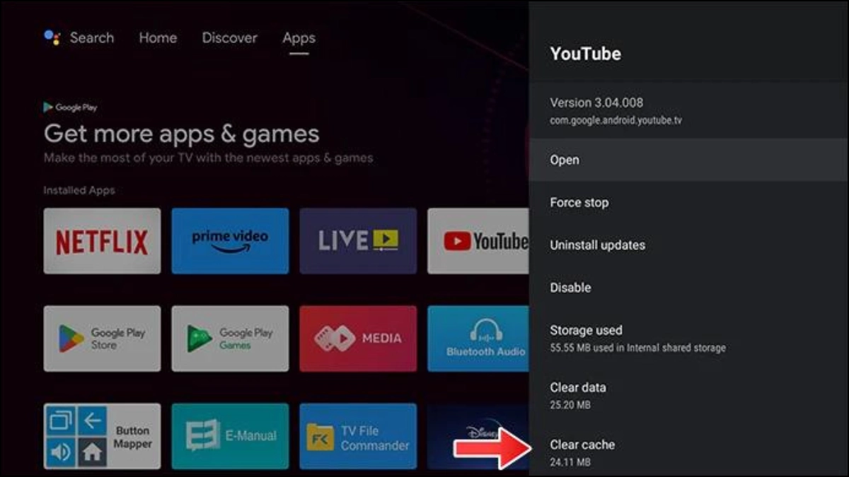 L'application ne fonctionne pas sur votre téléviseur Android ? Voici comment le réparer ! 4 Effacer le cache ou les données