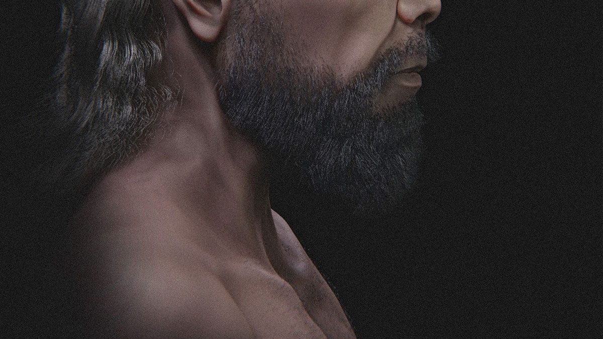 A quoi ressemblait le premier être humain? Le visage de l'Homo sapiens recréé 2 Détail du visage de l'Homo sapiens de Jebel Irhoud, l'être humain le plus ancien connu / Crédit : Moraes C., OrtogOnLineMag 2024.
