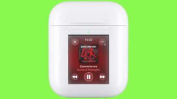 Apple brevète un nouveau design AirPods avec écran intégré sur le boîtier 3 Apple patenteia novo design dos AirPods com ecrã incorporado na caixa