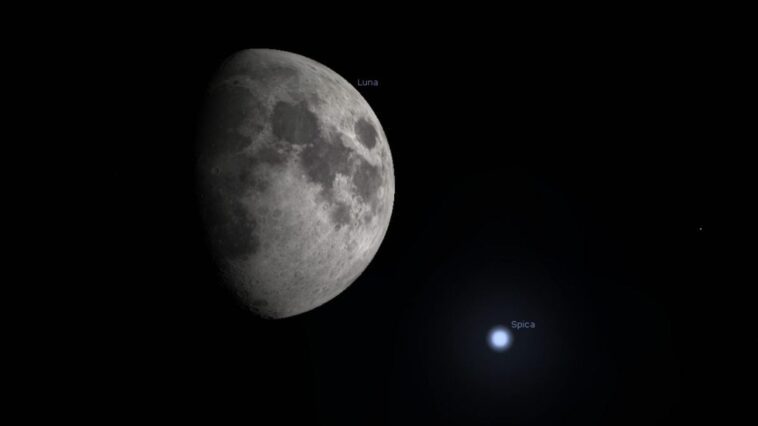 Ce soir, le magnifique "baiser" entre la Lune et l'étoile Spica : visible à l'œil nu 1 Stasera il magnifico “bacio” tra la Luna e la stella Spica: sarà visibile a occhio nudo