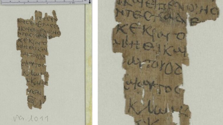 Découvert un ancien papyrus qui décrit un miracle de Jésus enfant 1 Crédit: Bibliothèque d'État et universitaire de Hambourg