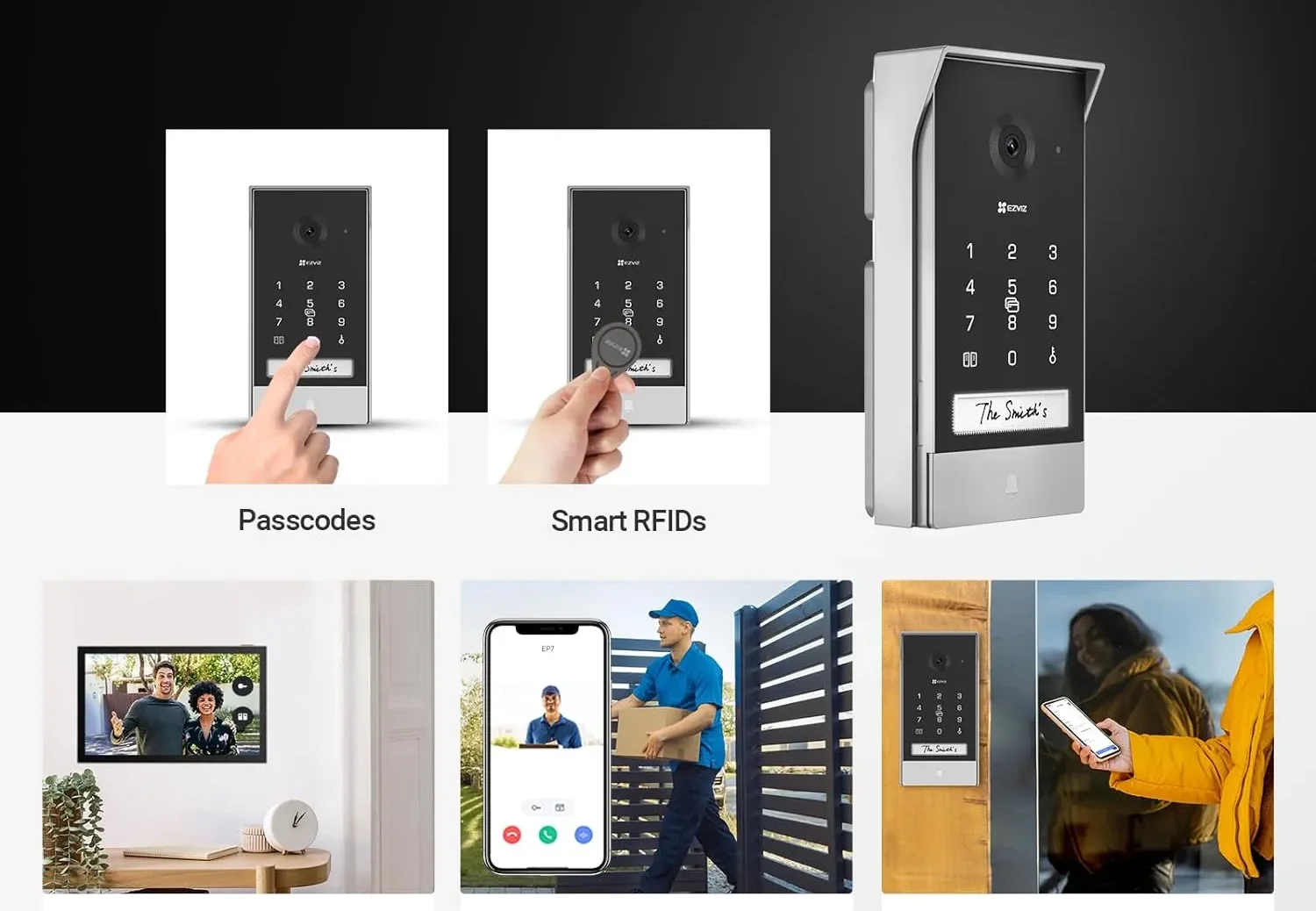 EZVIZ EP7 : Un Interphone Vidéo Connecté Révolutionnaire 4 Ezviz Ep7 Interphone Video Deverouillage