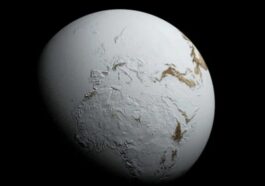 Illustration de la Terre après que le Soleil a cessé de la réchauffer