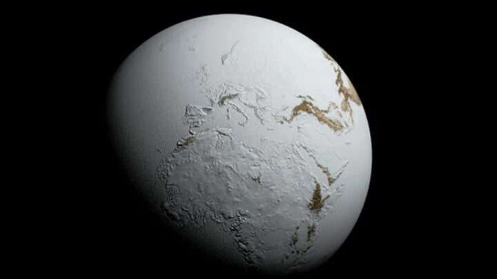 Il y a des millions d'années, un nuage de gaz froid aurait pu envahir le système solaire et éteindre le Soleil 2 Illustration de la Terre après que le Soleil a cessé de la réchauffer