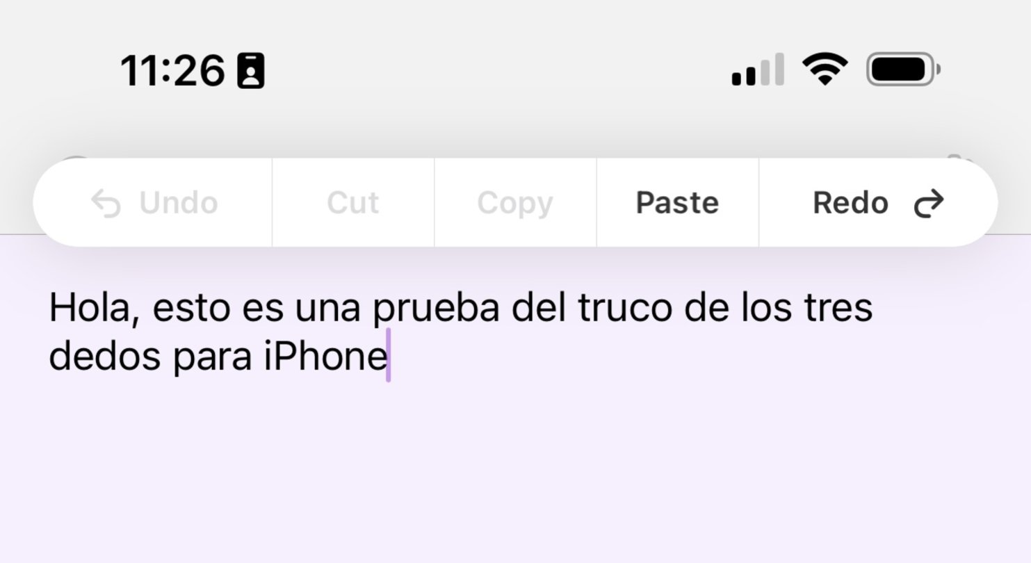 Je suis sûr que vous ne connaissiez pas cette astuce géniale pour l'iPhone 3 Exemple de l'astuce des trois doigts