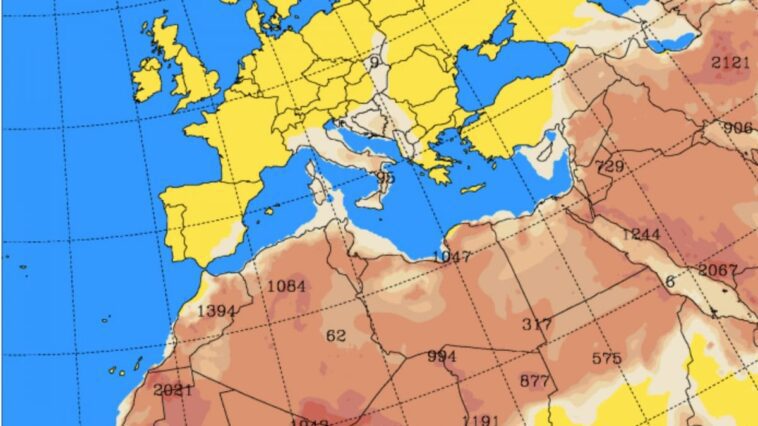 Le sable du désert du Sahara revient : quand et où le ciel sera à nouveau jaune 1 Immagine