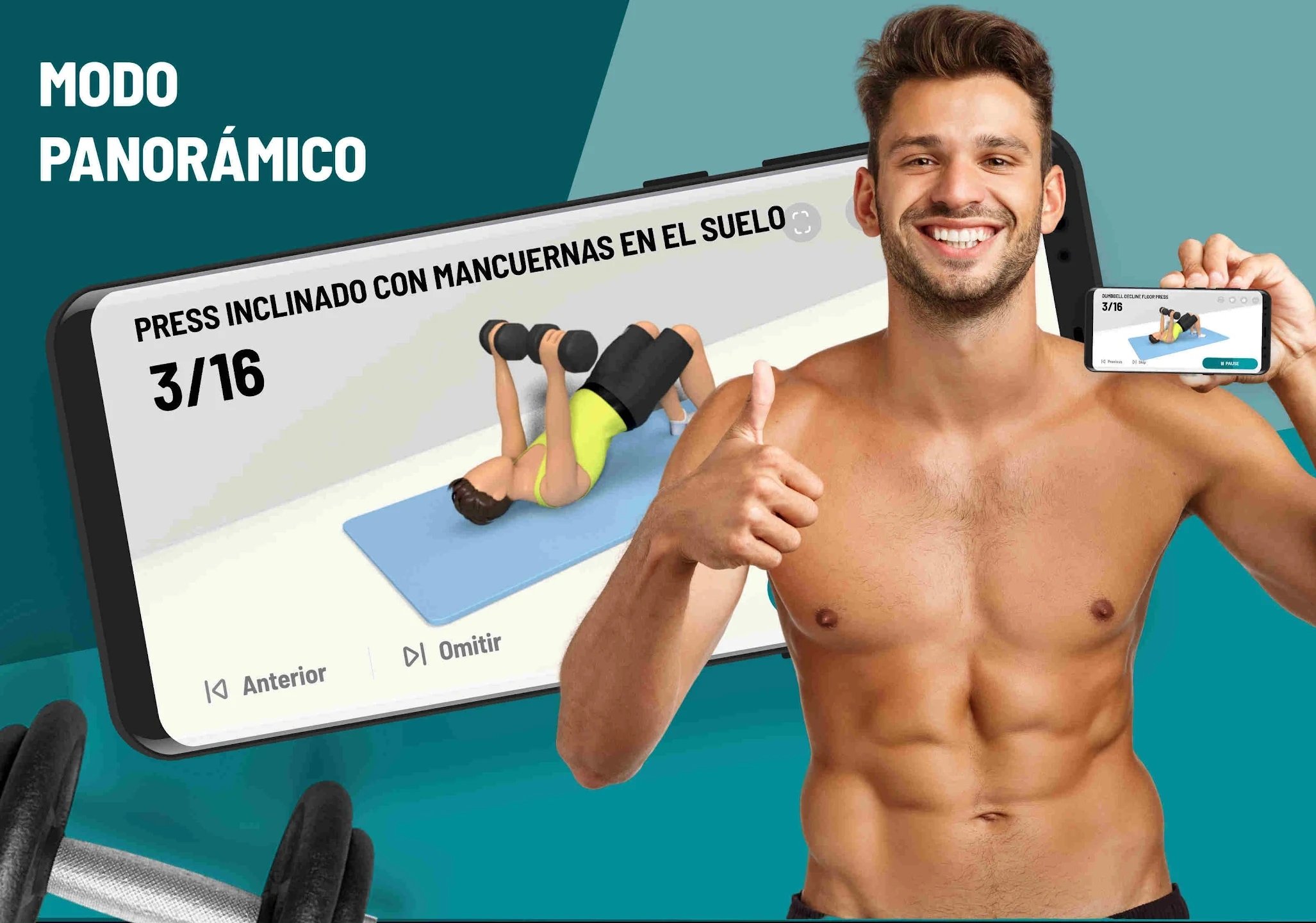 Les 4 meilleures applications pour faire de l'exercice avec des haltères et enregistrer les poids et les routines 3 Image promotionnelle de l'application Entraînement avec des haltères