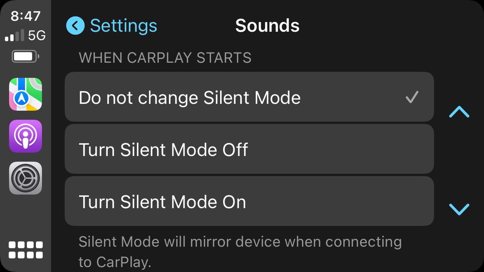 Les 5 nouveautés arrivant sur CarPlay avec la mise à jour vers iOS 18 3 Paramètres du mode silencieux iOS 18 CarPlay