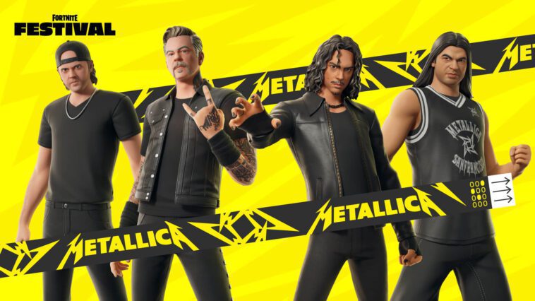 Metallica arrive au Festival Fortnite: roadmap complète de la nouvelle Saison 4 1 Metallica Fortnite