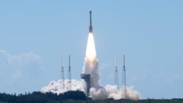 Pertes d'hélium sur la Starliner en route vers l'ISS: deux astronautes à bord 29 Starliner au décollage. Crédit: Boeing Space