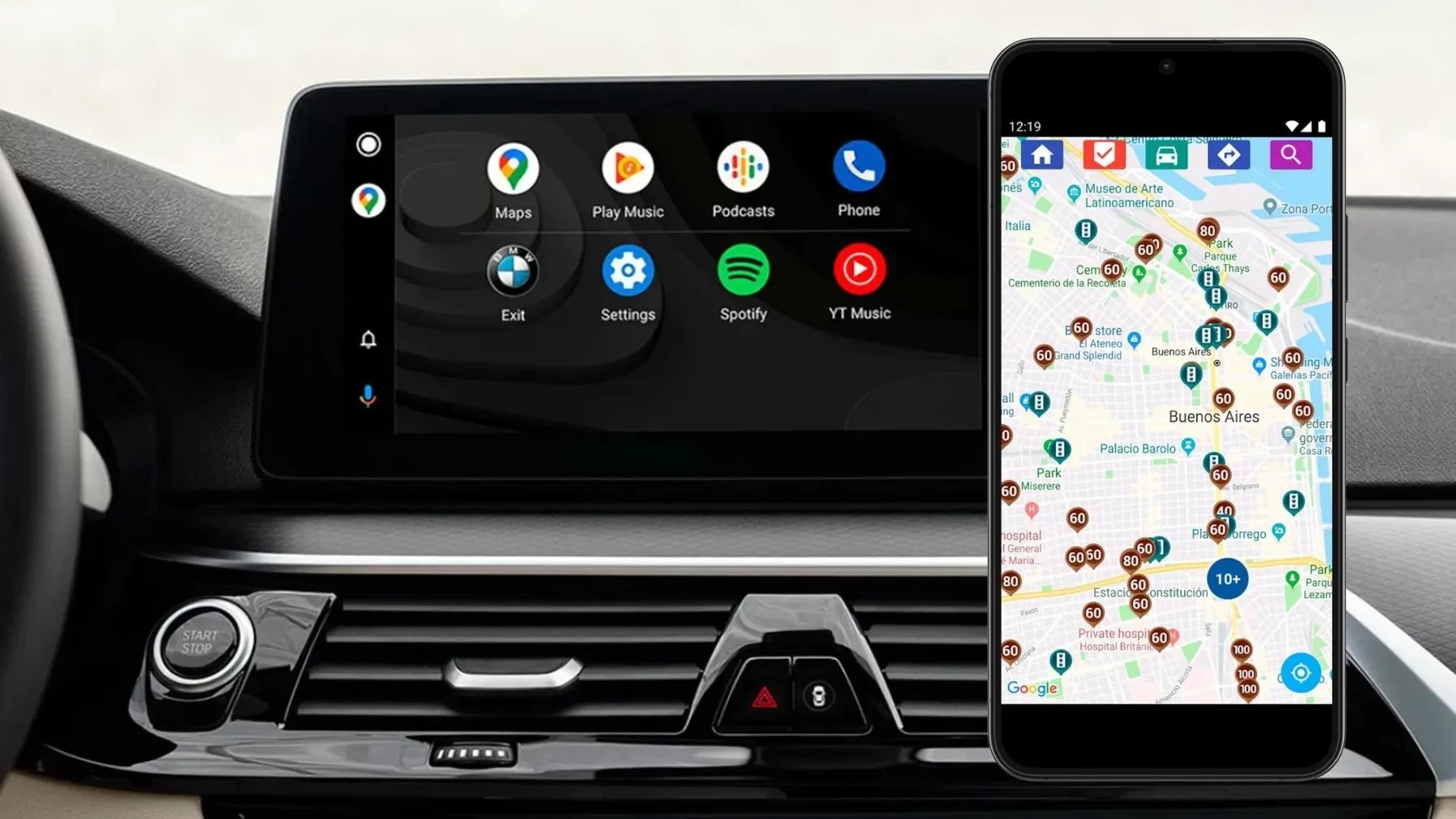 Voiture avec Android Auto