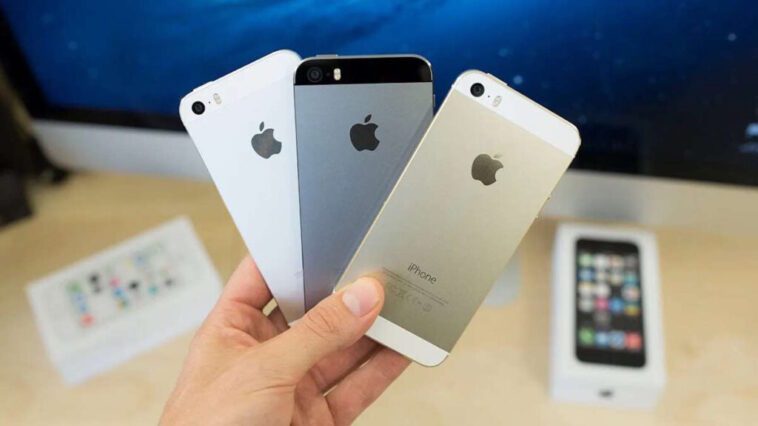 Si vous utilisez l'iPhone 5s, il est préférable de le remplacer... 1 iPhone 5s Apple obsolète vintage