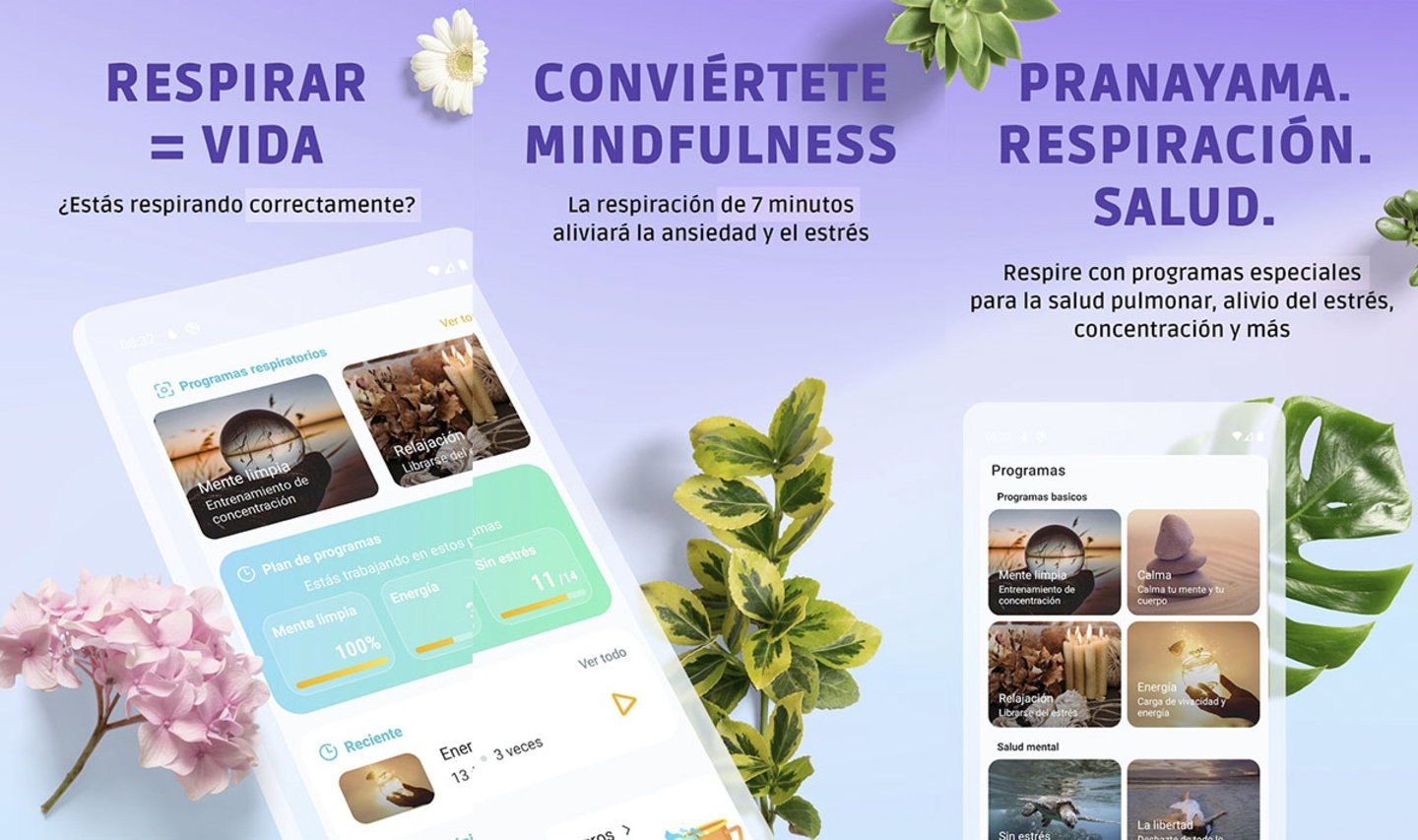 Les 5 meilleures applications pour faire des exercices de respiration et de respiration pranayama 3 Pranaria