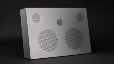 The Nocs Monolith portable wireless speaker is carved from a single chunk of aluminum