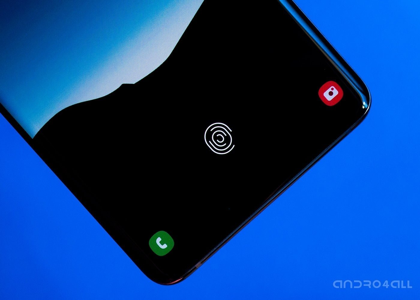 Lecteur d'empreintes digitales ultrasonique du Samsung Galaxy S10 Plus