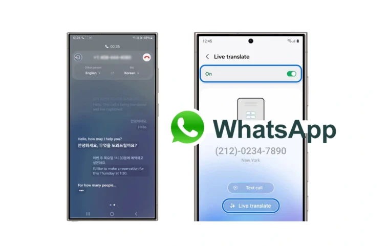 Les utilisateurs de Samsung Galaxy bientôt en mesure de bénéficier de la traduction en direct des appels WhatsApp 1 WhatsApp call live translation for Galaxy
