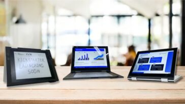 OKPad fusionne une dalle IPS couleur et un écran e-ink en un seul 2-en-1 convertible 20 OKPad merges color IPS panel and e-ink display into a single, convertible 2-in-1
