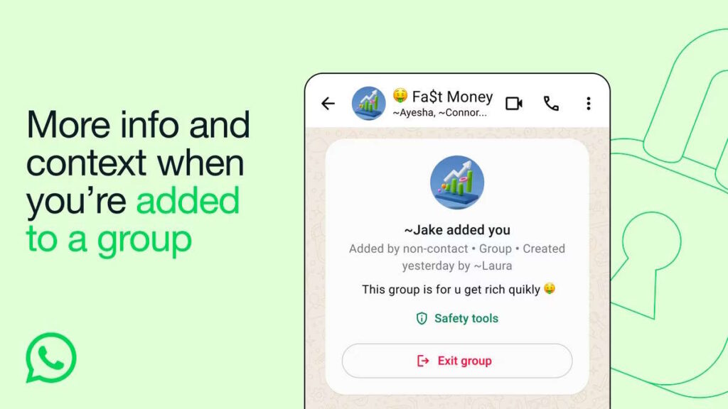 WhatsApp apporte de nouveaux outils de sécurité pour se protéger dans les conversations de groupe 3 WhatsApp sécurité conversations de groupe