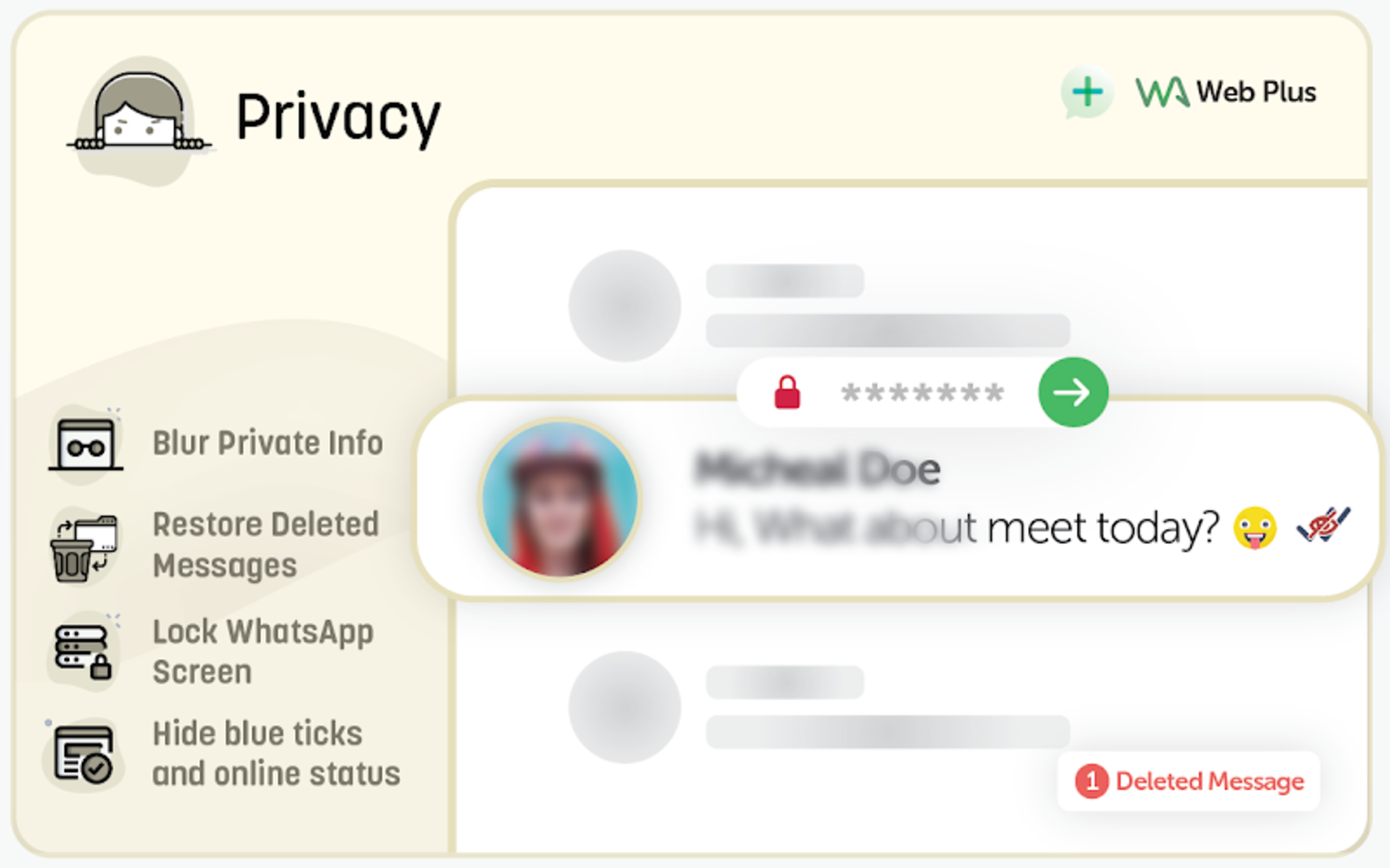 Les meilleures 3 extensions pour WhatsApp Web 5 Capture d'écran de l'extension Wa Web Plus